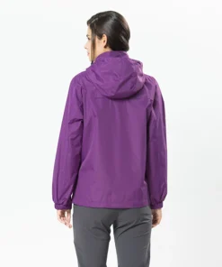 Alternative view of Women's Waterproof Hiking Jacket Windproof Windbreaker Camping Hunting Running Trekking Fishing Coats Outdoor Sport Travel