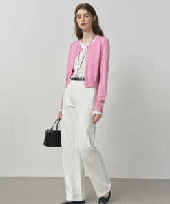 Alternative view of FSLE Retro Raw Denim High-waist Straight-leg Jeans Women's 2025 Early Autumn New 3D Cut Slimming Jeans 25FS13104