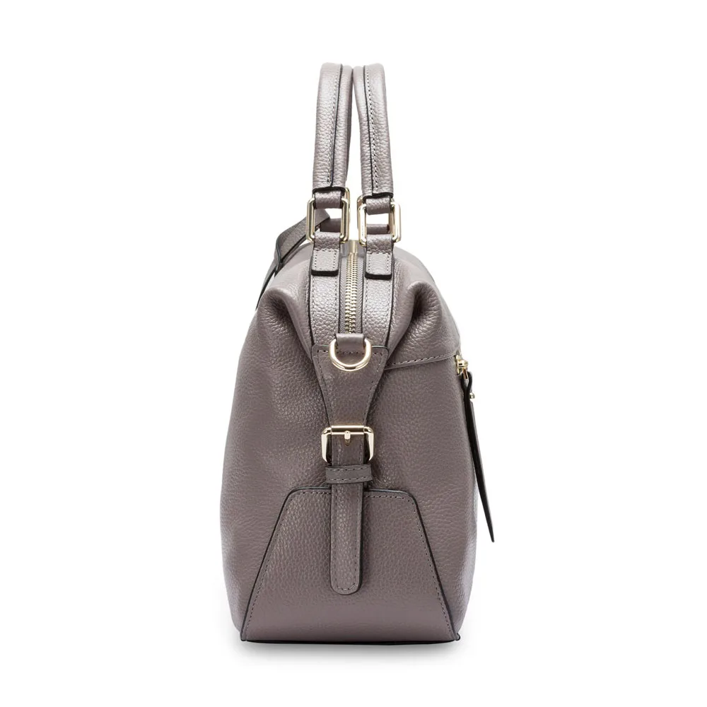 Zency Dark Blue Women Boston Bag 100% Genuine Leather Handbags Female Charm Crossbody Purse Luxury Shoulder Bags For Work Shoppi - Image 3