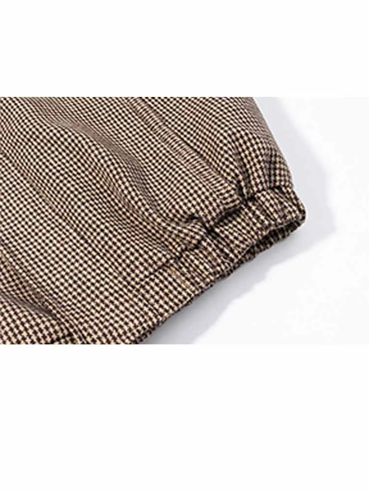 HH Woman Early Spring Fashion Long Sleeves Stand Collar Solid Color Plaid Zipper Bomber Jacket Female Casual Versatile Jacket - Image 6