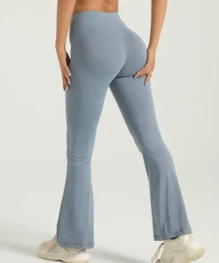 Alternative view of Women's High Waisted Bootcut Yoga Pants - Flared Leggings for Workout and Casual Wear - Comfortable and Stylish Activewear