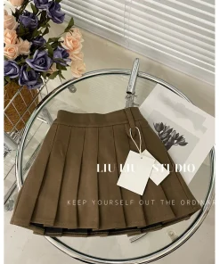 Alternative view of Korean children's suit skirt J skirt girls' mid size children's stylish half skirt 2025 spring and autumn winter fashion
