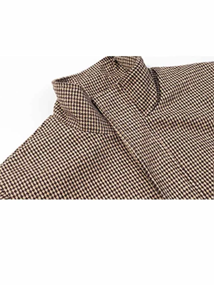 HH Woman Early Spring Fashion Long Sleeves Stand Collar Solid Color Plaid Zipper Bomber Jacket Female Casual Versatile Jacket - Image 3