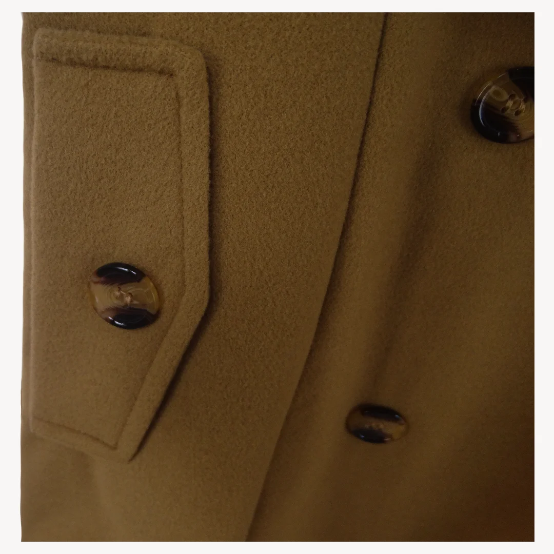 Female Hooded Woman Jackets Mid-length Double-breasted Ladies Overcoats Woolen Lapel Turndown CollarTop Winter Jacket Streetwear - Image 4