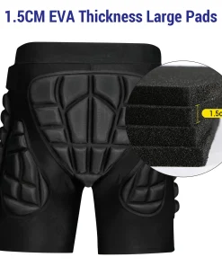 Alternative view of Lixada Outdoor Protective Ski Shorts + Knee Pads Set Waterproof Skateboarding Snowboarding Skiing Shorts for Women Men XXL