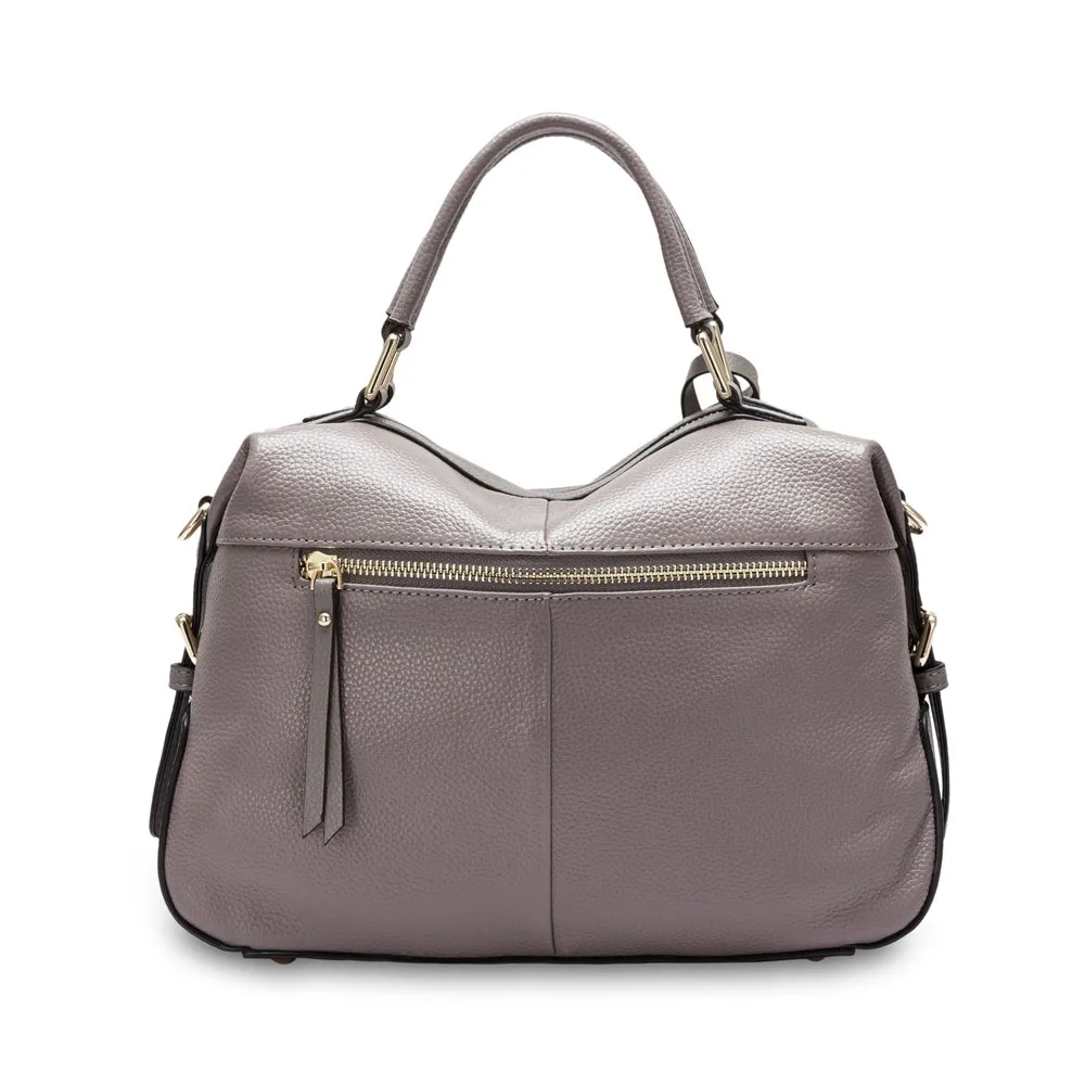 Zency Dark Blue Women Boston Bag 100% Genuine Leather Handbags Female Charm Crossbody Purse Luxury Shoulder Bags For Work Shoppi - Image 2