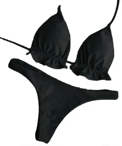 Summer Swimsuit Women Sexy Lace Up Padded Push-up Bikini Set Bandage Brazilian Swimwear Bathing Suit Beachwear