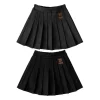 Preppy Pleated Skirts For Girls Children's Clothing Bear Children's Day Casual A Line Dress