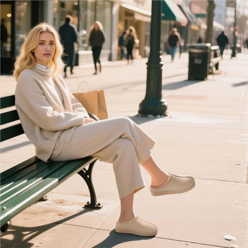 Asgard Fuzzy Cozy Slippers For Women Men Fashion Memory Foam Fluffy Winter Slippers Outdoor Lady Furry Warm Non-slip House Shoes - Image 3