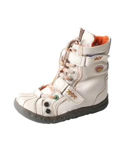 TMA EYES Double-Strape Washed PU Leather Women's Boot With Faux Fur Lining