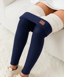 Winter Warm Leggings for Women Comfortable Thermal Soft Pants High Waist Solid Thick Velvet Leggings