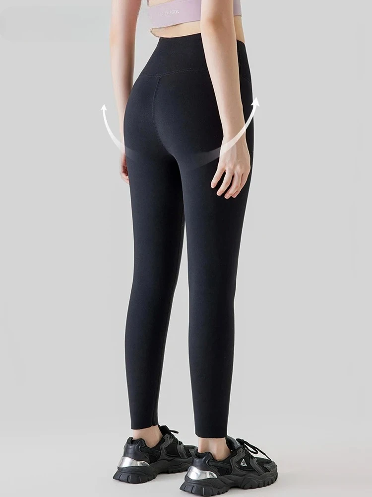 Women Winter Alpaca Velvet Warm Leggings High Waist Slimming Long Pants Warm Cotton Trousers Trendy Base Layer Pants - Image 4