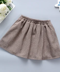 Alternative view of Girls' Half Skirt Pleated Skirt For Spring And Autumn Children's Stylish Versatile Short Skirt For Autumn And Winter