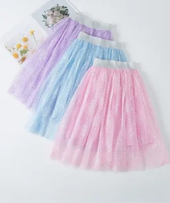 Lawadka Kids Skirts For Girls Glitter Dance Ballet Tutu Kids Clothing Cotton Lace Fashion Sequin Skirts Party Clothes 3-12Years