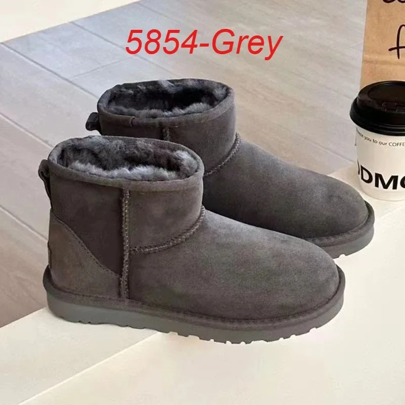 2026 Winter Warm Boots Ladies Snow Boots Man and Women Short Boots Real Sheepskin Wool Low-cut Warm Fur Shoes Fur - Image 5