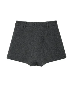 Alternative view of Women's 2025 Winter Thick Wool Blend Shorts - Korean High Waisted Slimming Bodycon 3/4 Booty Shorts