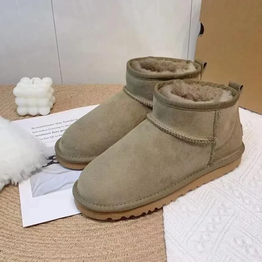 2025 Winter Warm Boots - Women's Snow Boots, Men's Short Boots. Made of real sheepskin and wool. Low-top and mid-top warm shoes. - Image 3