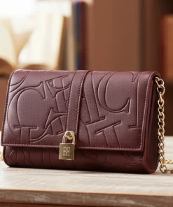 Alternative view of CH Autumn/Winter Fashion Shoulder Bag Solid Color Large Font Printed High Quality PU Material Explosive Women's Crossbody Bag