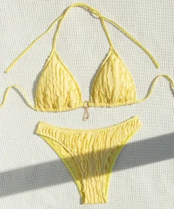 Alternative view of Sexy Bikinis Sets Two-piece Women's Swimsuit Ruffled Halter Neck Bikini 2025 Female Swimwear for Woman Beach Wear Bathing Suit