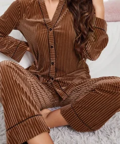 Nighty for Woman Pyjamas Sleepwear Women's Room Wear Ladies Winter House Suits Women Ensemble Pyjama Femme Women's Home Clothes