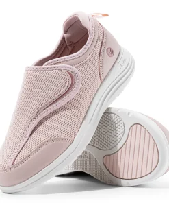 Fittington Women‘s Diabetic Shoes Wide Fully Adjustable Straps EasyTop Wings Diabetic Woman Shoes For Edema&Swollen Feet