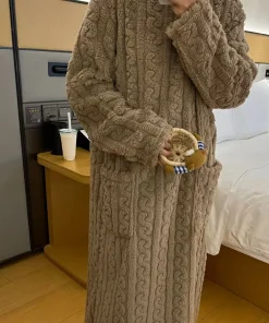 Pajamas Winter Women's Nightie Long Sleeve Pajamas Sleep Dress Sleeping Sleepwear Dress Nightgowns Woman Room Wear Ladies Winter