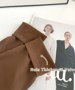 Alternative view of Autumn Winter New High Waist Tight Warm Sport Leggings Elastic Slim Running Cycling Casual Workout Fitness Yoga Pants